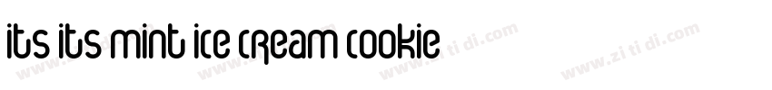 its its mint ice cream cookie sandwiches字体转换